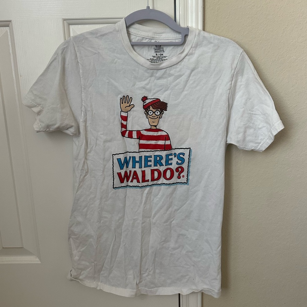 Vintage Where's Waldo? Adult Puzzle White T-Shirt
